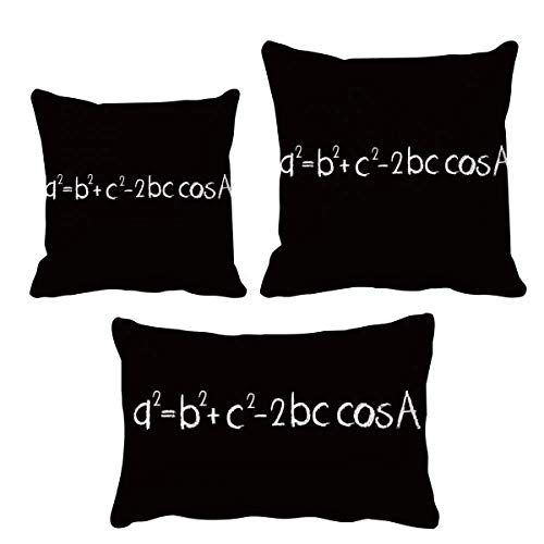 Housse de coussin triangle Math Knowledge pour styliser votre bureau