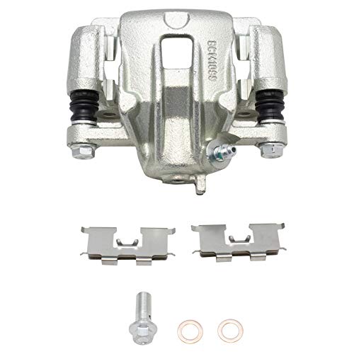 Image of TRQ Front and Rear Brake Caliper Set Zinc Coated Brackets Compatible with 2006-2008 Hyundai Sonata 2006-2010 Kia Optima