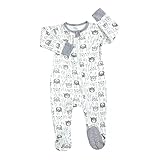 WOCACHI Baby Footed Sleeper Pajama Jumpsuit, Newborn Infant Baby Girl Boy Cartoon Animal Romper Jumpsuit Playsuit Windproof Footies Animal Cartoon Pure Color Mittens Overall One-Piece Snowsuit