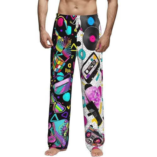 Soft Men's Pajama Pants with Pockets, Breathable Sleep Lounge Pants, Lightweight Sleepwear for Relaxation