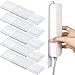 6 Pcs Self Adhesive Power Strip Holder Surge Protector Wall Mounted Fixator Punch Free Cable Management System Power Strip Mount Compatible with WiFi Remote Control Router Computer Kitchen Home Office