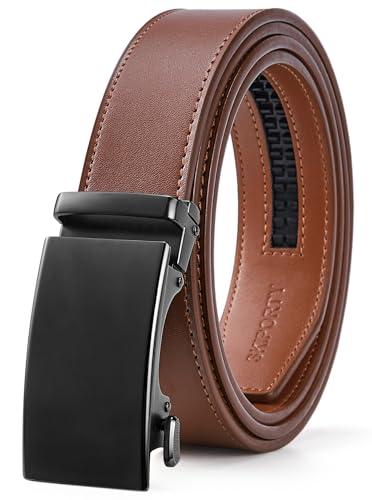 Mens Belt,2 Pack Ratchet Belts for Men Leather3