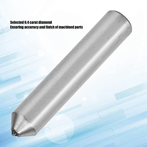 Ferramenta de Esmerilhamento Cônico de Diamante de 10 Mm 0,4 Quilates Com Haste de Aço Carbono para