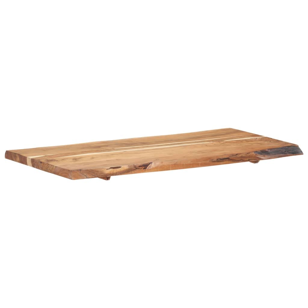 vidaXL Superficie de Mesa Restaurante Comedor Salón Sala de Estar Oficina Mueble Encimera Tablero 118x(50-60) x3,88 cm Madera Maciza Acacia