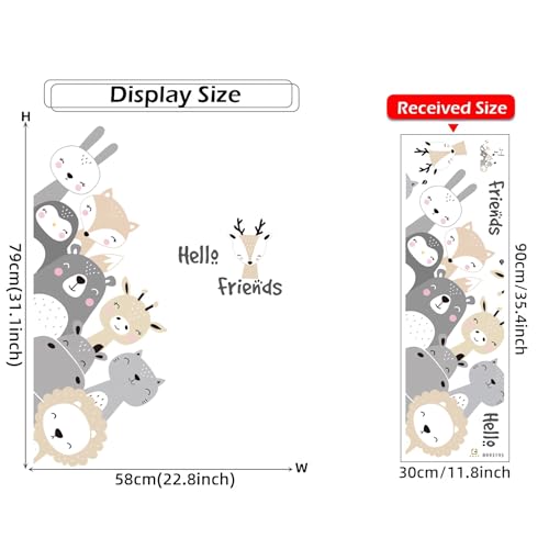 Vinilo decorativo infantil sacinora con animales del bosque miniatura 4