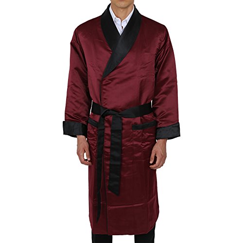 Duke & Digham Men's Long Heavyweight Satin Robe