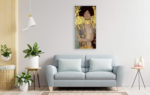Judith by Gustav Klimt impression sur toile giclée tableau décoration salon moderne M - 6