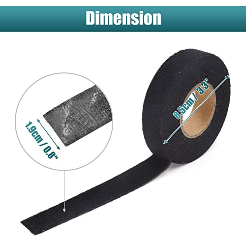 Image of uxcell 3.3inch Dia Self Adhesive Thick Flannel Felt Tape Roll for Automotive Harness Insulation Heat Resistant