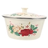 Fonction Principale: Ce bol à soupe avec couvercle en émail permet de conserver et de servir vos préparations culinaires tout en gardant leur fraîcheur, idéal pour les soupes, légumes et huiles en cuisine