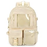 STEAMEDBUN Kawaii Backpack Cute Aesthetic Backpack for Girls,Ita Backpack with Inserts for School (without pins)