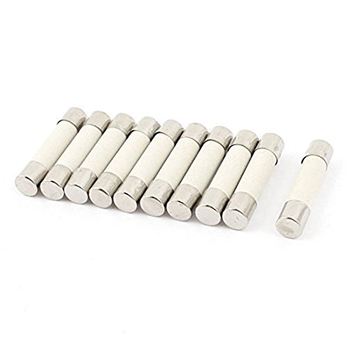 10 Fusibles Céramique 6x30mm 250V 15A Coup Rapide - Uxcell, Lot De 10, Pour électrique