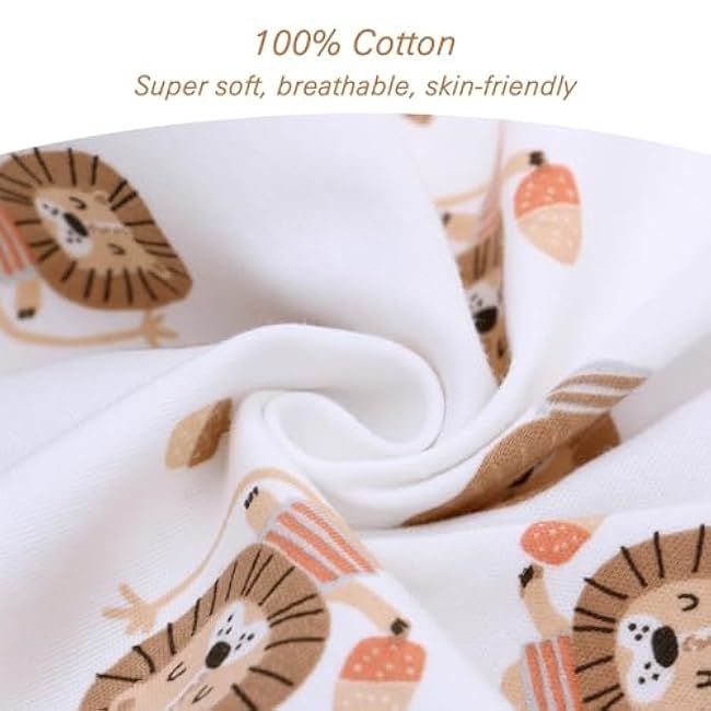 Miracle Baby Sleep Sack with Feet - 0.5 TOG 100% Cotton Wearable Blanket, Sleeveless Design Sleeping Bag for Baby