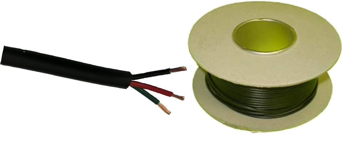 12V 24V 30m REEL 14 AMP 3 CORE TRAILER THIN WALL CAR CABLE WIRE AUTOMARINE
