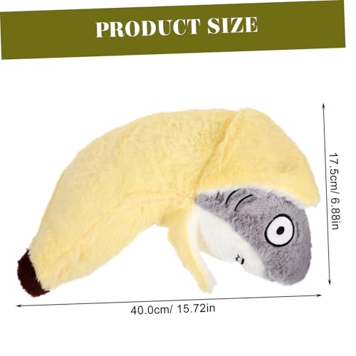 Angoily ?音梗?蕉毛?公仔 抱き枕 柔らかいぬいぐるみ ソファ用クッション 可愛い動物デザイン リビングやベッドに