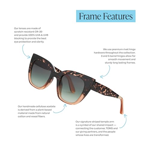 Image of TOMS womens Sydney Cat Eye Sunglasses