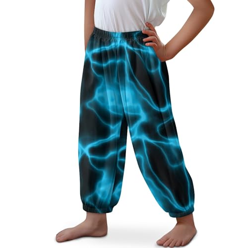Image of Unisex Little Kids Yoga Trousers Bohemian Beach Pants Baggy Harem Activewear for Boys and Girls Age 3-10