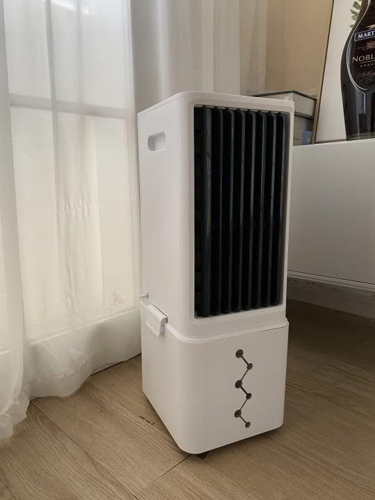24 Inch Evaporative Air Cooler, 3-IN-1 Windowless Swamp Cooler w/ 4 Mode & 3 Speed, 12HTimer, 2.4 Gal Detachable Water Tank & No-Water Protection, Remote, Air Conditioner Portable for Room