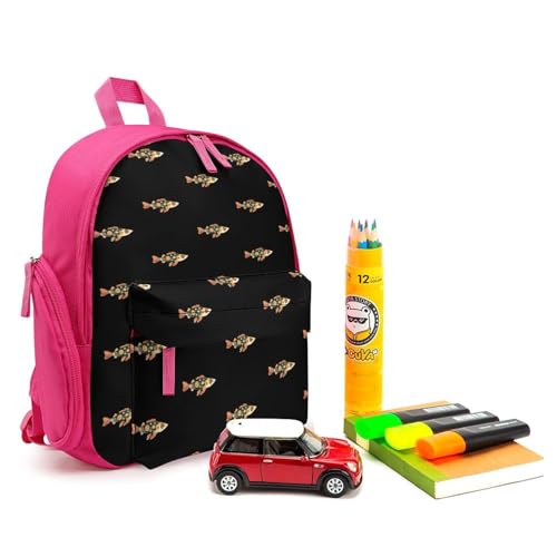 Colorful Fish Cute Backpack Small Daily Daypack Travel Shoulder Bag with Adjustable Strap Graphic Print3