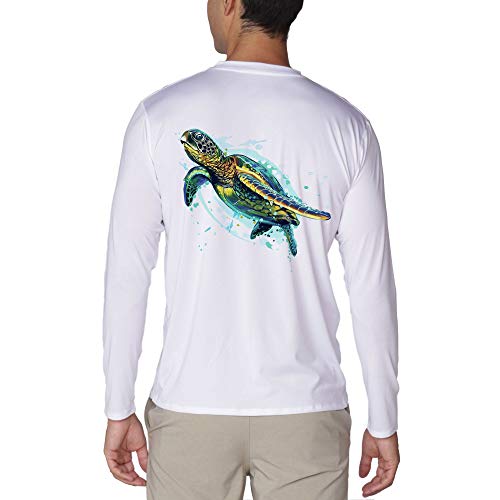 Men's UPF50+ Long Sleeve UV Sun Protection Shirts Quick Dry Outdoor Shirt for Fishing