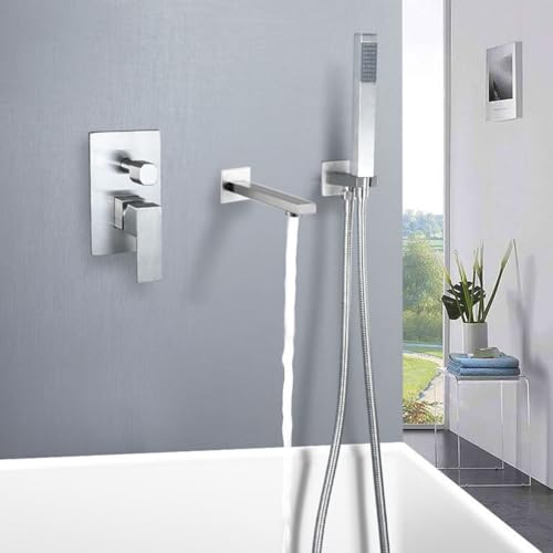 Robinets mélangeurs de bain brossés durables et design épuré - 3