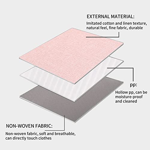 Bicoy 2 Pack Lidded Storage Bins Large Foldable Storage Boxes With Lids And Handles Cube Fabric Storage Basket Home Organizers 19.69" X 15.75" X 11.81" (Pink) #TOP2