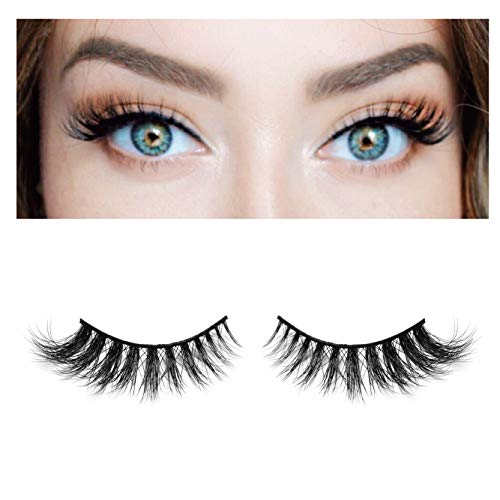 BEPHOLAN Mink Lashes| 100% Siberian Mink Fur| 3D Mink Lashes| Natural Flare Look| 100% Handmade & Cruelty-Free| Reusable Lashes| XMZ04