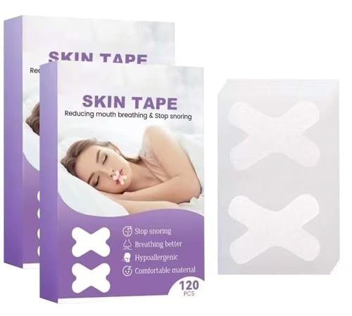 Mouth Tape for Sleeping (240 Pack)- Comfortable Sleep Tape Transparent Pain Free Removal,...