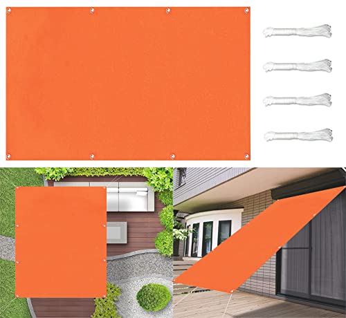 Voile d'ombrage 2x5M contre la chaleur et les regards sur le balcon - 2