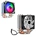 Raffreddatore Ad Aria per CPU RGB, Raffreddatore per CPU Effetto Luminoso RGB Contatto Diretto Silenzio Ventole di Raffreddamento CPU del Computer Ampiamente Utilizzate 90 X 90 X(Ventilatore Singolo)