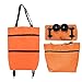 Faltbare Einkaufstasche mit Rollen, zusammenklappbare Trolley-Taschen, 2-in-1 tragbarer faltbarer Einkaufswagen, wiederverwendbare Einkaufstasche auf Rädern, leichte Roll-Einkaufstasche