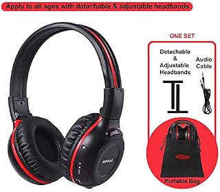 SIMOLIO IR Wireless Headphones for Car DVD/TV with Storage Bag, 2 Channel Car