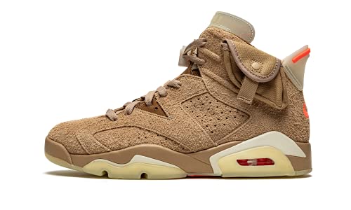 Jordan Mens Air Jordan 6 Retro DH0690 200 Travis Scott - British Khaki - Size 9
