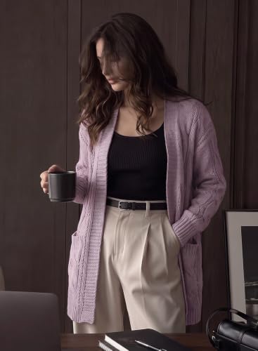 Image of Dokotoo Women Long Cardigan Open Front Knit Sweater 2026