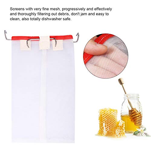 Omabeta Honigsieb Einfach zu bedienen und zu bedienen Tragbar Wiederverwendbar für Imker zum Filtern von Honig – Bild 8