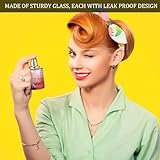 Fyeme 4Pcs Perfume Atomiser 30ml Empty Glass Perfume Spray Bottles Refillable Portable Clear Travel Atomiser Spray Bottle Refillable Cosmetic Spray Bottles for Men Women Travel - Image 2