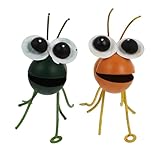 BESPORTBLE 2 Stück Bunte Eisen Ameisen Wanddekoration in Gelb und Grün Lebensechte Metall Wandskulpturen für Wohnzimmer Langlebige Dekoakzente