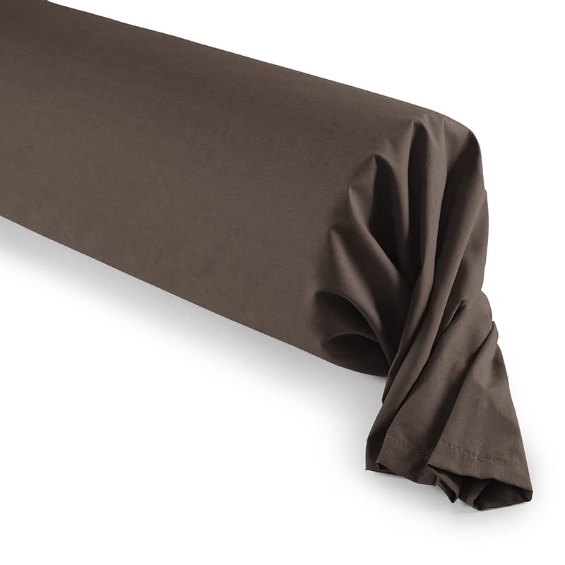 UNIVERS-DECOR Taie de traversin Choco 45 x 185 cm / 100% Coton 57 Fils/cm²