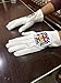 Vikings Handicraft Masonic Knight Templar Gloves – Embroidered Knights of Templar Emblem | 100% White Cotton, Elastic Fit | Standard Large Size for Comfort and Durability