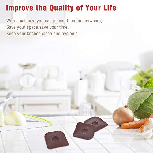 image for Dryo Pan Scrapers Plastic, 6 Pack Pan Cleaner Tools,Durable Pot Scrape