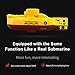 GoolRC Mini RC Submarine Remote Control Boat Waterproof Diving Toy Gift for Kids Boys and Girls (Blue)