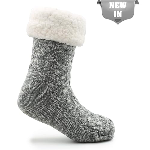 Mens Slippers Socks, Warm Fluffy Non Slip Socks, Gifts For Men3
