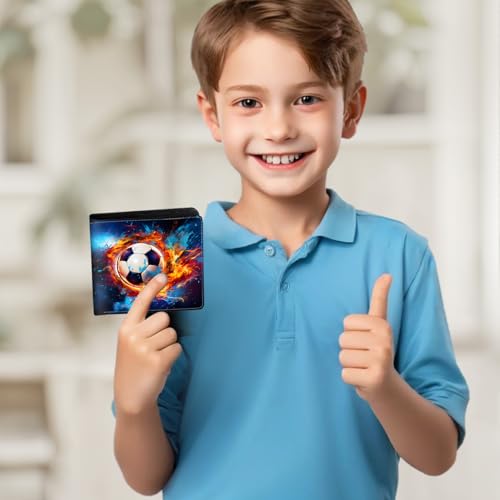Image of Boys Wallet for Kids, Teen Boy Soccer Wallets 9-12 8-10 8-12, Cool Novelty Leather Bifold Rfid Blocking Purse Coin Pocket Zipper Id Window for Children Men Male Youth Guys Birthday Gifts