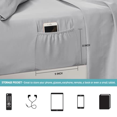 Image of Comfort Spaces Vince Reversible Bed In A Bag - Trendy Casual Geometric Quilted Cover, All Season Down Alternative Cozy Bedding, Matching Sham, Black /Gray, Queen 9 piece