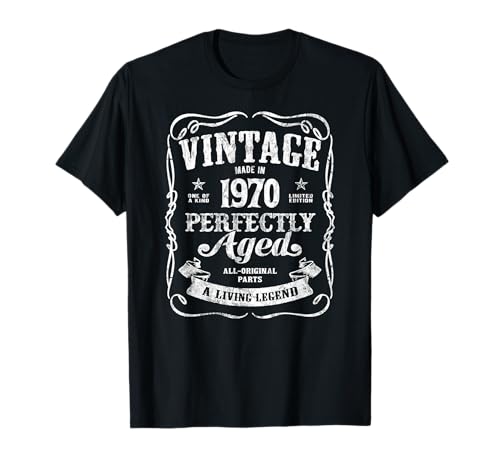 55th Birthday Classic Born In 1970 Original Vintage Camiseta