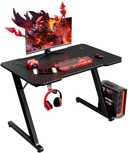 Homall Gaming Desk 80 x 52 cm PC Computer Desk Z Shaped Computer Table PC Gaming Table Gamer Desk...