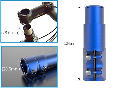 Fat-Cat Bike Handlebar Riser Bicycle Fork Stem Raiser Extender Head Up Raiser Aluminum Alloy (Blue) #TOP4