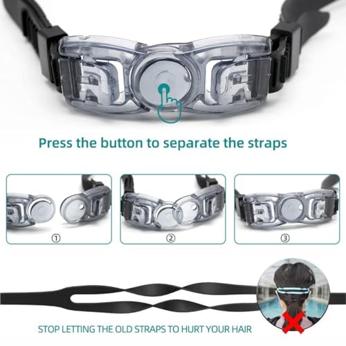 Image of First Lens Powerless Swimming Goggle with Earplug, Square design Swimming cap Men & Women 02