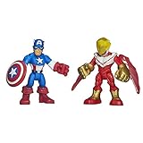 Playskool Heroes Marvel Super Hero Adventures Captain America and Marvel's Falcon Figures