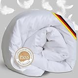 🪶 𝗧𝗥𝗔𝗨𝗠𝗛𝗔𝗙𝗧 & 𝗚𝗘𝗠Ü𝗧𝗟𝗜𝗖𝗛: Unsere Daunendecke 135x200 winter ist mit dem Downpass-Zertifikat ausgezeichnet und natürlich ethisch und tierschutzgerecht produziert. OHNE Lebendrupf.