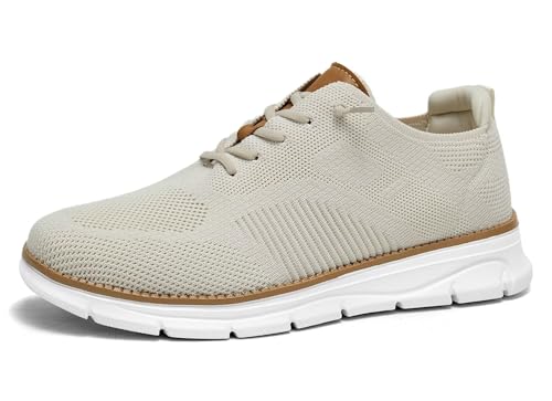 Men's Casual Dress Oxfords Shoes Breathable Knit Leisure Classic Business Fashion Sneakers Lightweight Comfortable Work Soft Sole Walking Shoes2